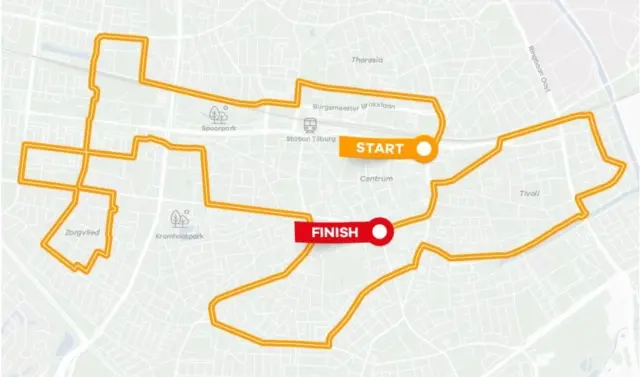 tilburg ten miles parcour